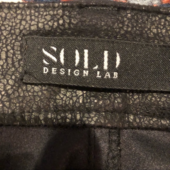 Design Lab Soho Super Skinny stretch textures black pants Size 25 - Picture 2 of 6